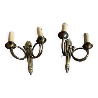 Appliques murales en bronze
