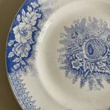 Set of 2 St Amand ironstone plates, Jardinière model
