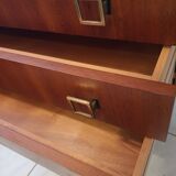 Vintage modernist dresser, metal feet