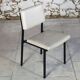 Modernist white skai chair, 1950
