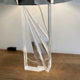 Kinetic lamp. 1980. Plexiglas and chrome-plated stainless steel.