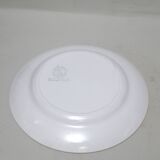 Eight Plates and Bowl with Apple Decoration 70s