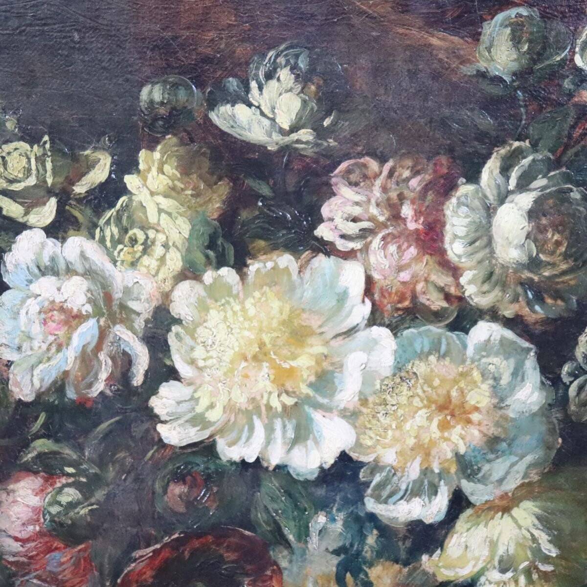 Still Life, Large Oil Painting On Canvas, Italy, 19th Century