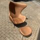 Fritz Hansen Egg Chair + Ottoman, Camel Cognac leder 1968 !!