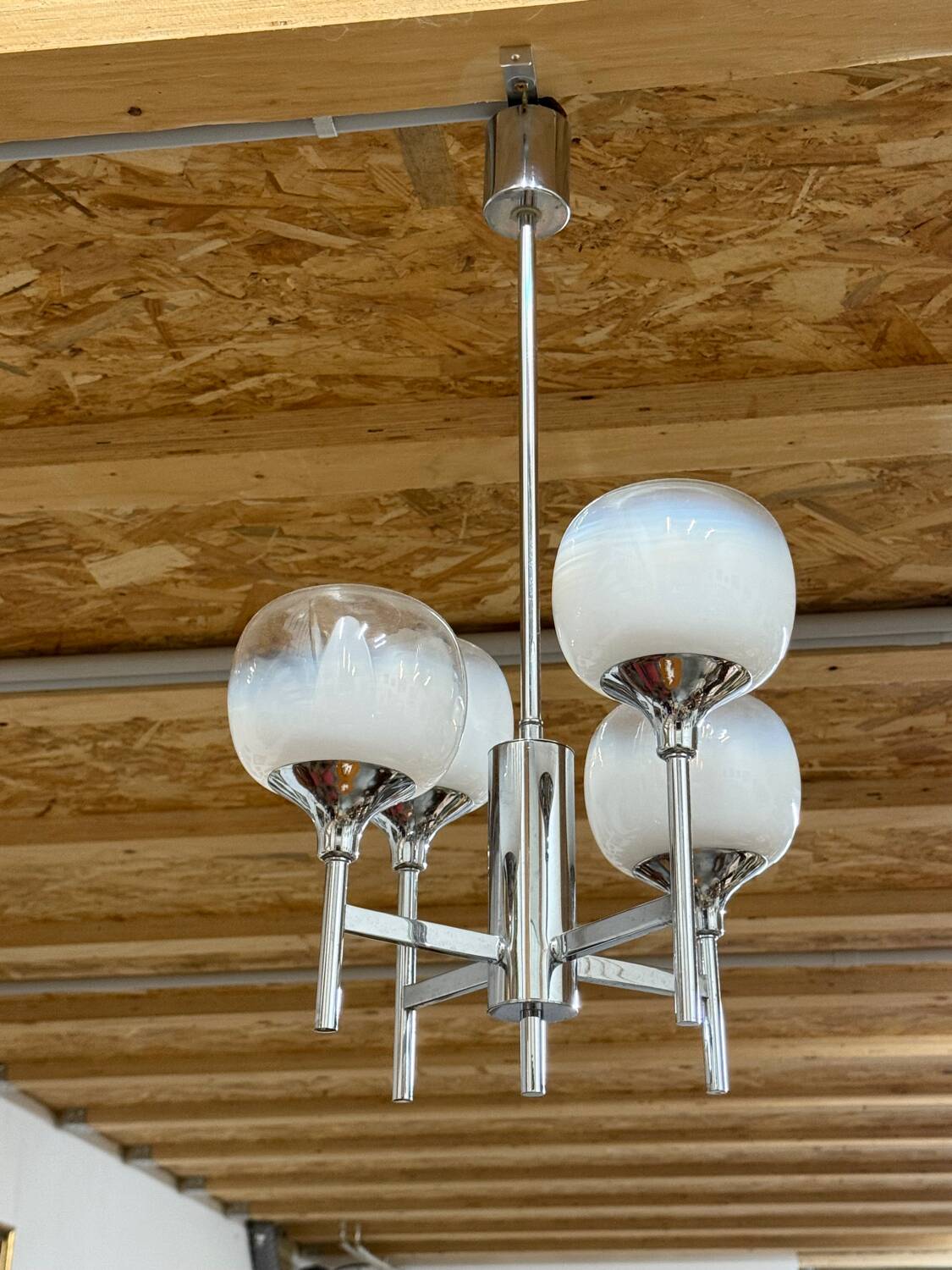 4-light chandelier by Sciolari from the 70s