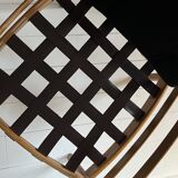 Scandinavian lounge chair COJA in wood and leather, 1960s