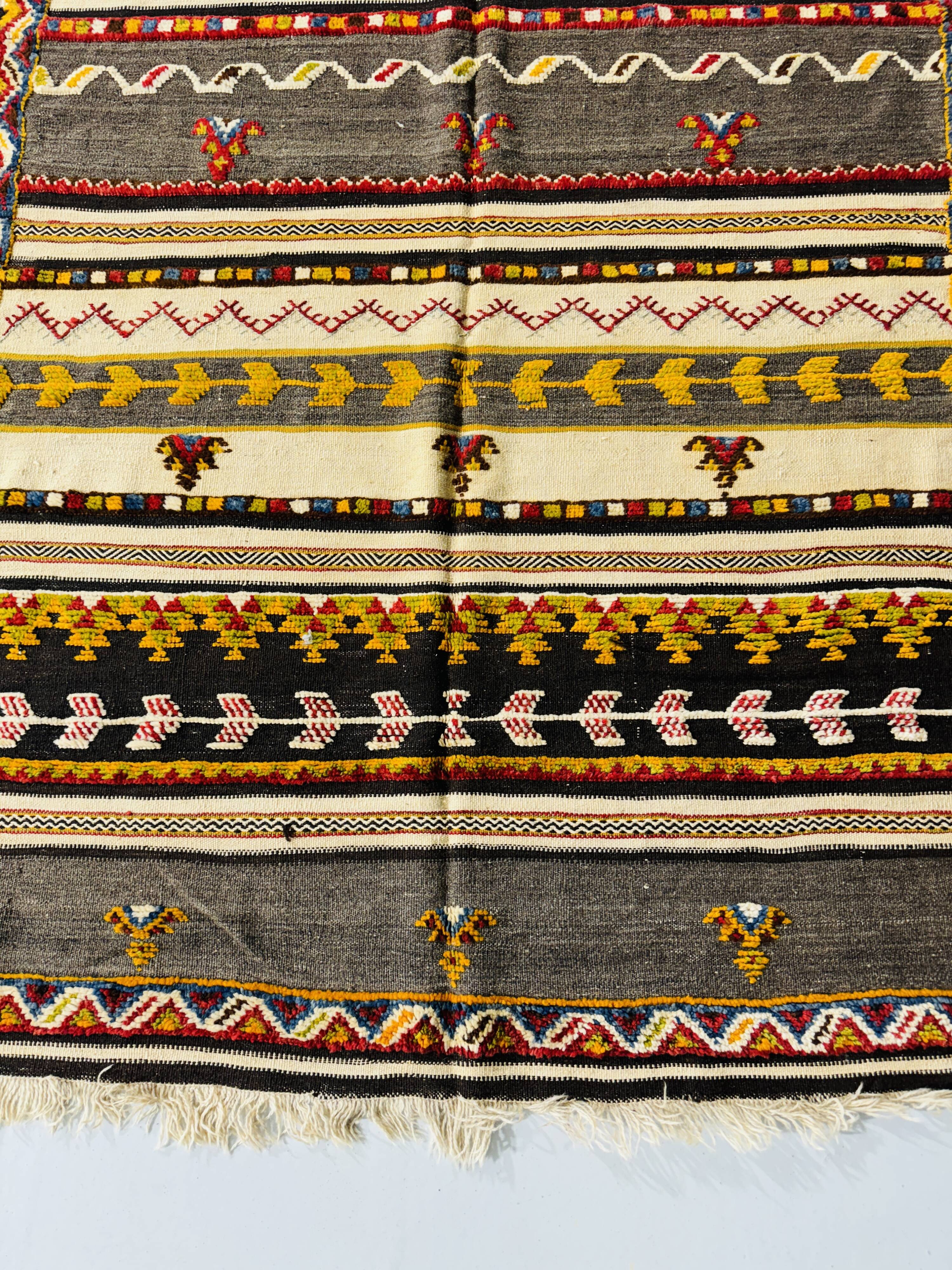 Vintage Moroccan rug, authentic floor rug