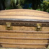 Old brass domed trunk
