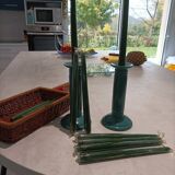 Candlesticks with candles