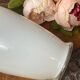 Vase en verre blanc