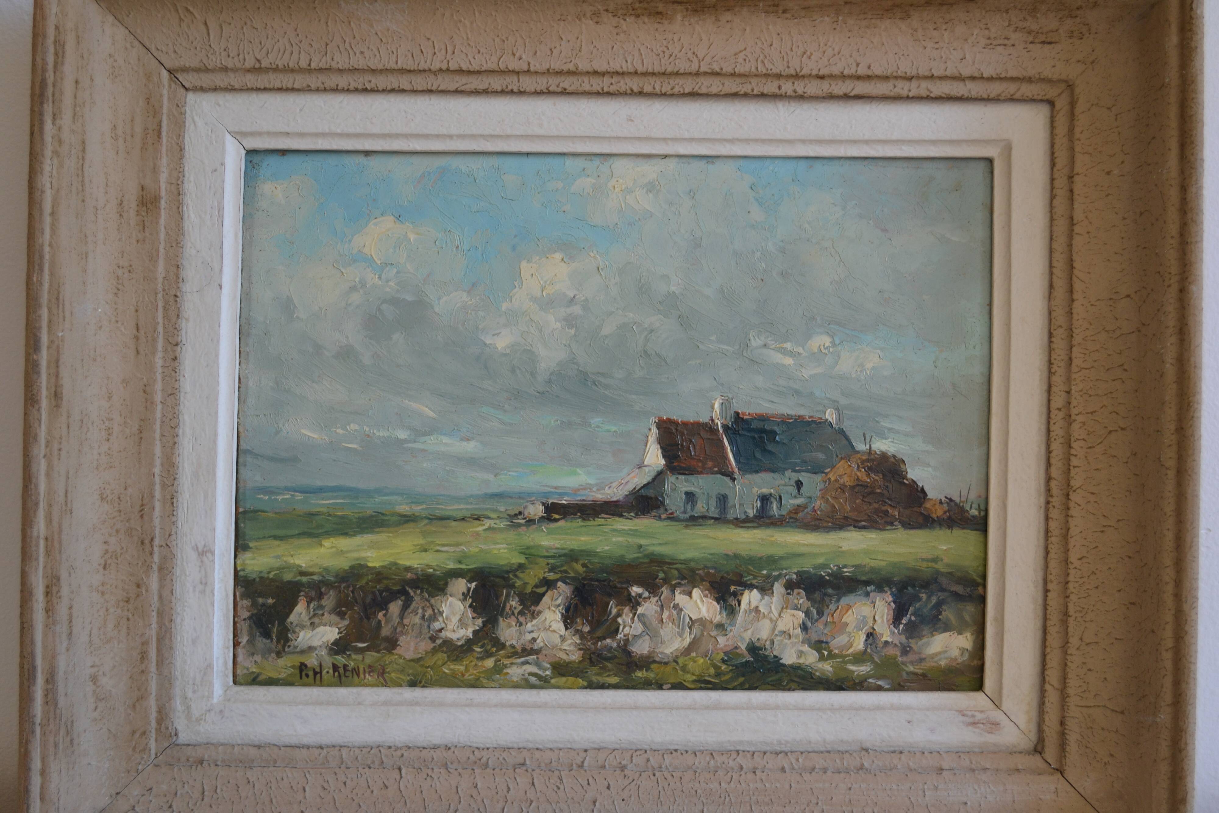 Landscape of Normandy signed P.H. Renier