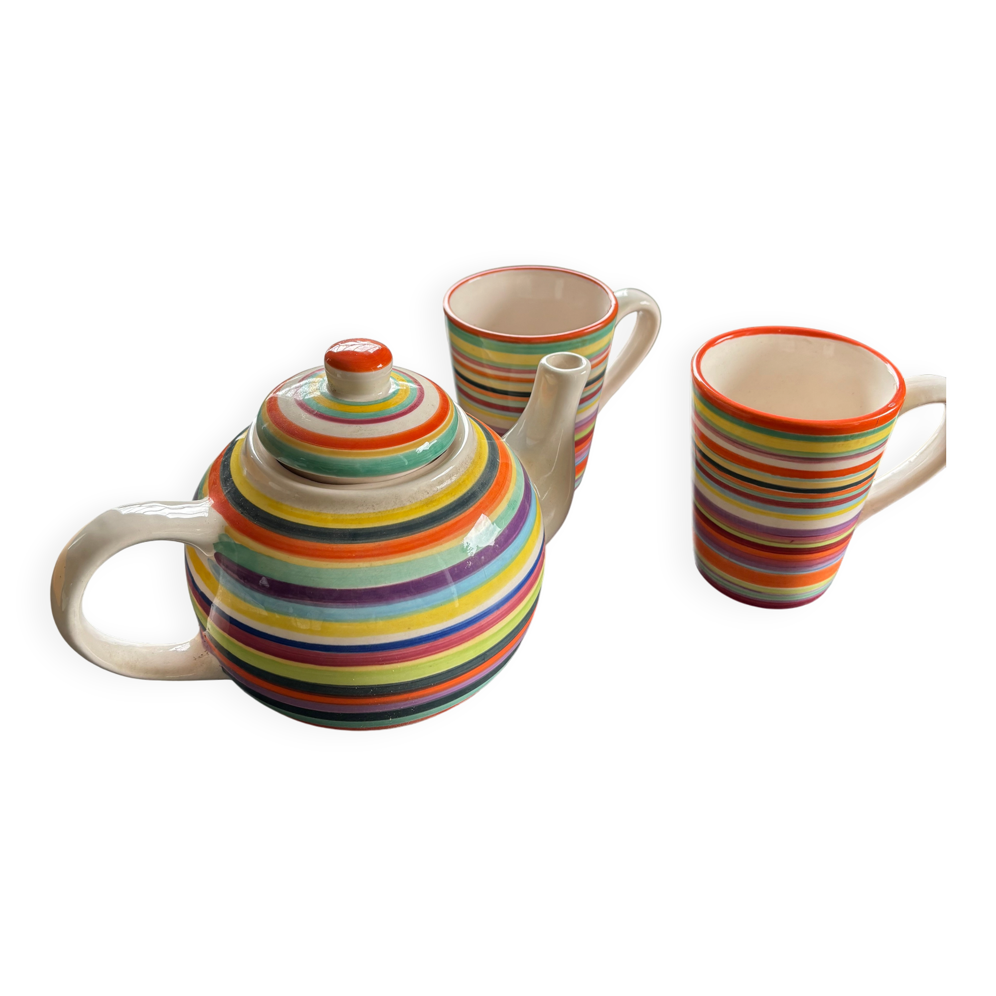 Teapot and mugs