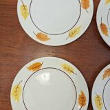 Set of porcelain plates Moulin des Loups