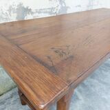 Rustic burgundy farm table 19th -1m80