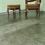 Armchair and ottoman