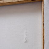 Abstract painting in muted tones on canvas - signed C.Massaut