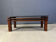 Vintage wooden and stone top coffee table, 1970s