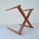 Mid-century modern teak side table/tray Sweden 1960s