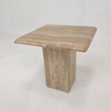 Set of 3 italian travertine coffee tables, 1980s