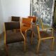 Set de 6 chaises scandinave plywood