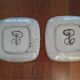 Set of 2 Vallauris plates signed by Gustave Reynaud