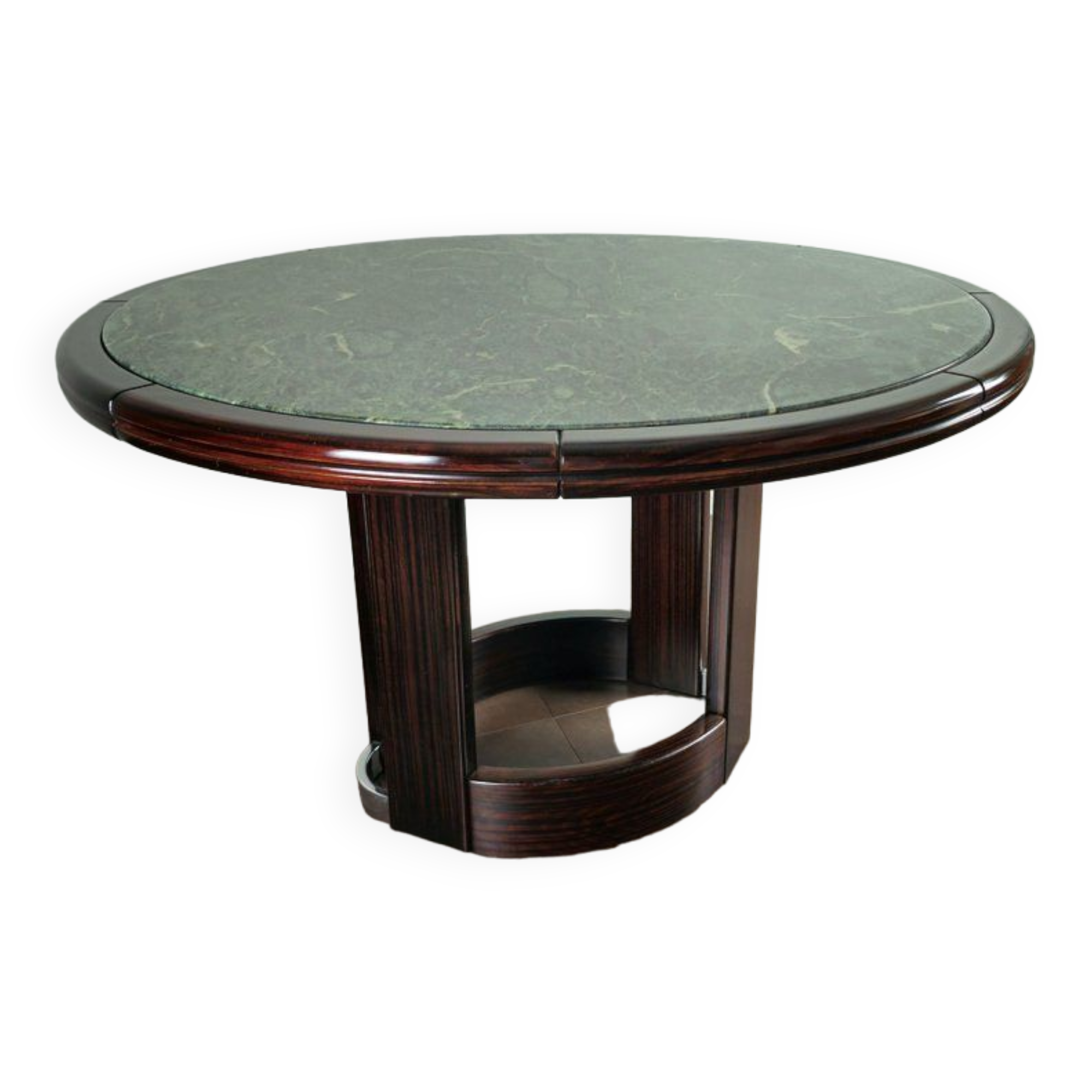 Marble and macassar dining table 1970 France