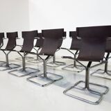 Mid-Century Modern Set of 10 'Topos' Chairs by Gruppo DAM for Busnelli, 1970s