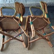 Paire de fauteuils en rotin