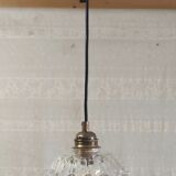 Portable globe lamp in antique glass - mid 20th century