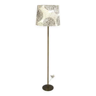 Scandinavian metal floor lamp, Luxus, Sweden, 1950