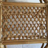 Vintage rattan side table