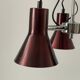 A Space Bordeaux ceiling light with 3 arms, 1970s, Germany