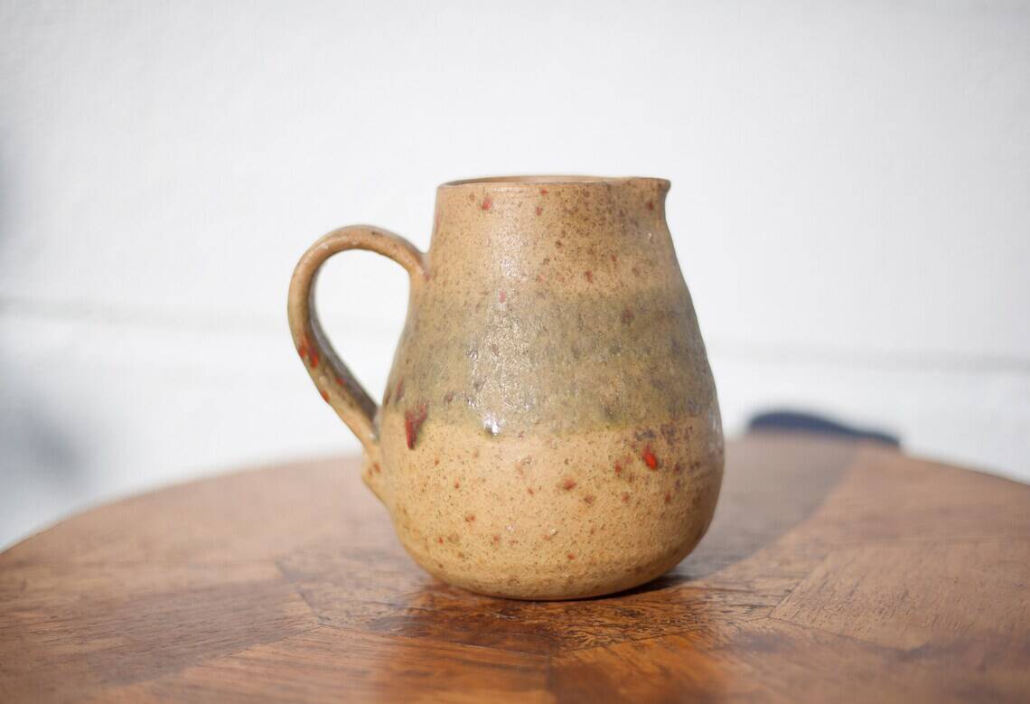 Pichet vintage, cruche vintage, poterie par campo piano orezza, poterie corse, carafe, vase, cuisine