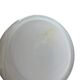 White pleated glass vase fidrio