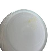 Vase blanche en verre plissé fidrio