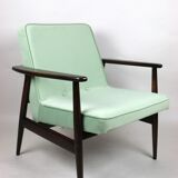 Chaise longue vintage vert clair GFM63 par J.Kedziorek, années 1970