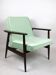 Chaise longue vintage vert clair GFM63 par J.Kedziorek, années 1970