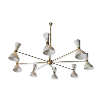 Chandelier in the style of the Italian creations of the 50s
