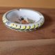 HB Quimper earthenware ashtray - Decorated with a Breton woman - Marked on the back Quiberon Euravia 1959