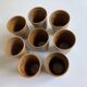 8 Digoin stoneware cups