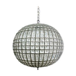 Suspension en bronze - verre