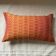 Glossy orange Kachin cushion 30x50 cm