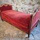 Antique French Louis XV style daybed – single bed – adjustable leg – beech frame – circa 1880–1920