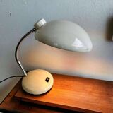 White table lamp / vintage space age desk lamp