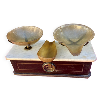 Old tobacco scale, or Apothecary horn trays