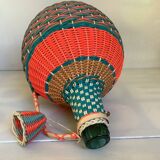 Large vintage decorative floor bottle