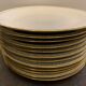 12 flat porcelain plates from Chartres sur Cher, Tiffonnet et Cie