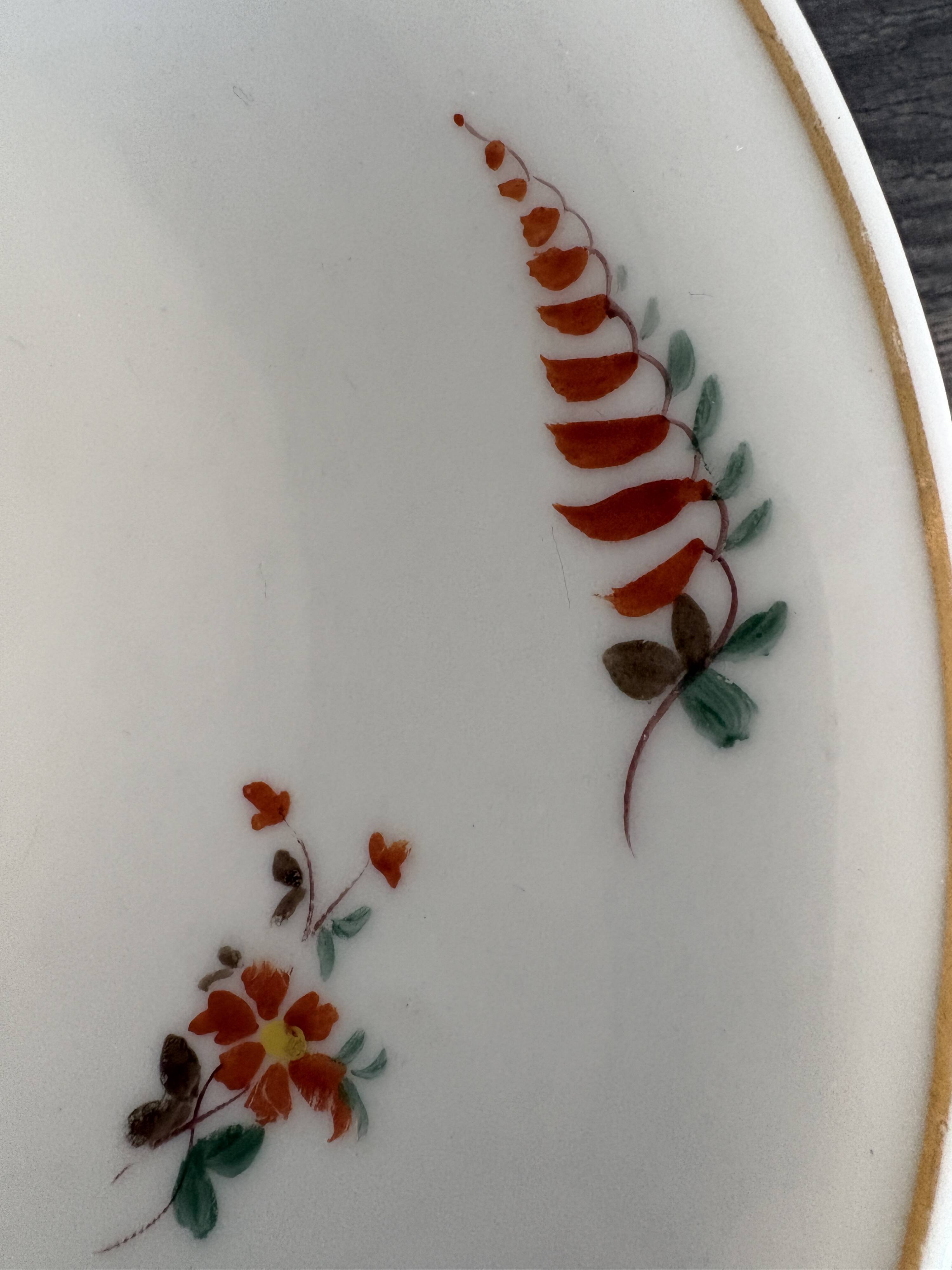 Low compote in Paris porcelain