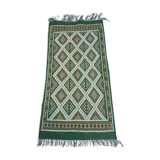 Tapis kilim vert 93x189cm