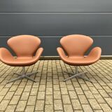 2x Fritz Hansen Swan chair by Arne Jacobsen, NEW condition!!